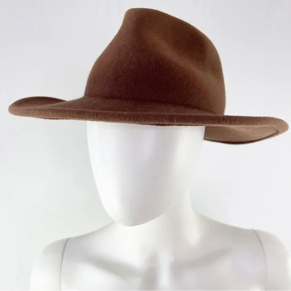 ADORA | Accessories | Adora Brown 0 Wool Fedora Felt Brim  display picture 1